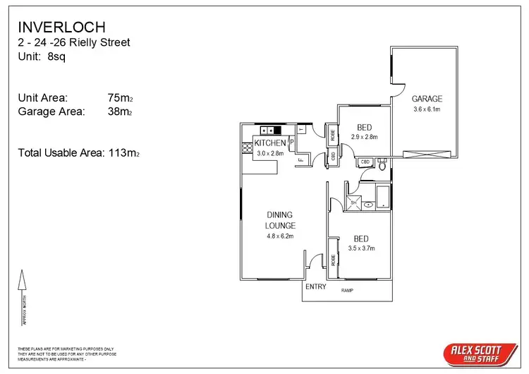 Floorplan of Homely unit listing, 2/24-26 Reilly Street, Inverloch VIC 3996