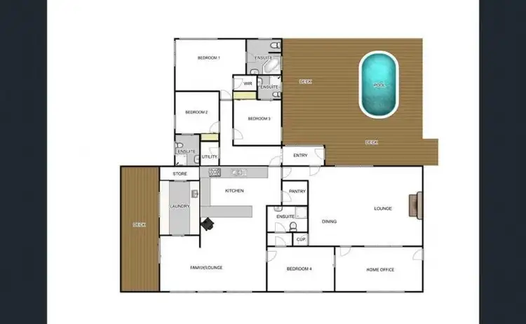 Floorplan of Homely house listing, 19 Bridges Rd, Healesville VIC 3777