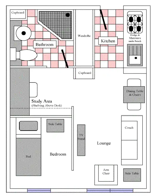 Floorplan of Homely apartment listing, 2611/570 Lygon Street, Carlton VIC 3053