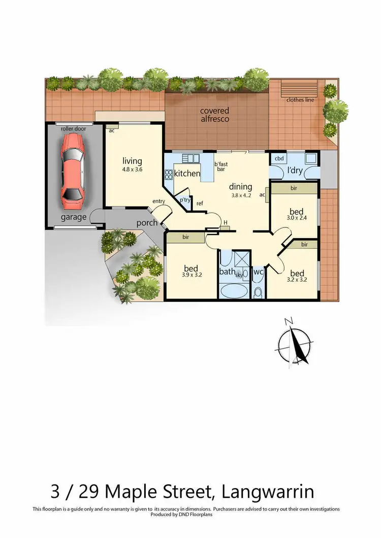Floorplan of Homely unit listing, 3/29 Maple Street, Langwarrin VIC 3910