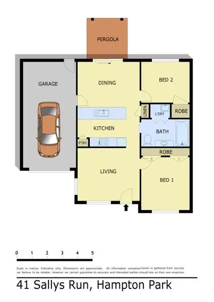 Floorplan of Homely house listing, 41 Sallys Run, Hampton Park VIC 3976