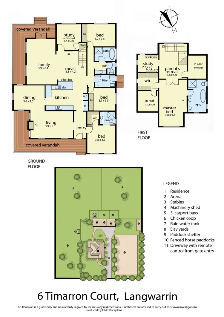 Floorplan of Homely rural property listing, 6 Timarron Court, Langwarrin VIC 3910