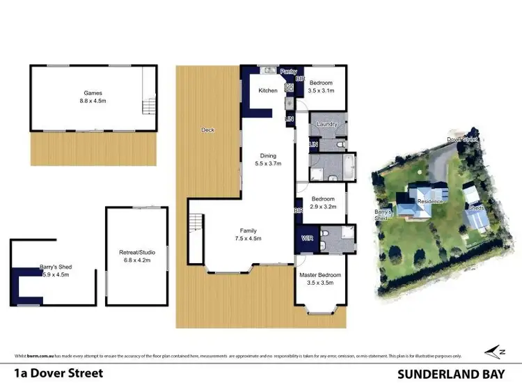 Floorplan of Homely house listing, 1A Dover Street, Sunderland Bay VIC 3922