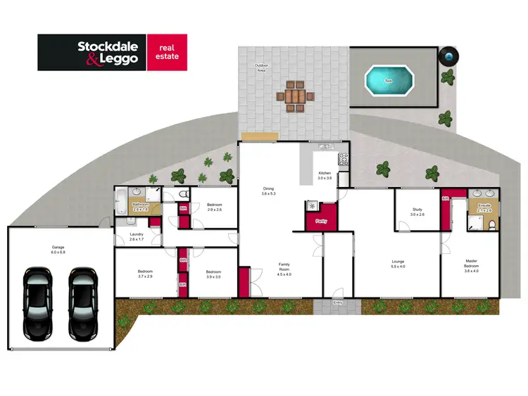 Floorplan of Homely house listing, 10 Bushfield Court, Traralgon VIC 3844