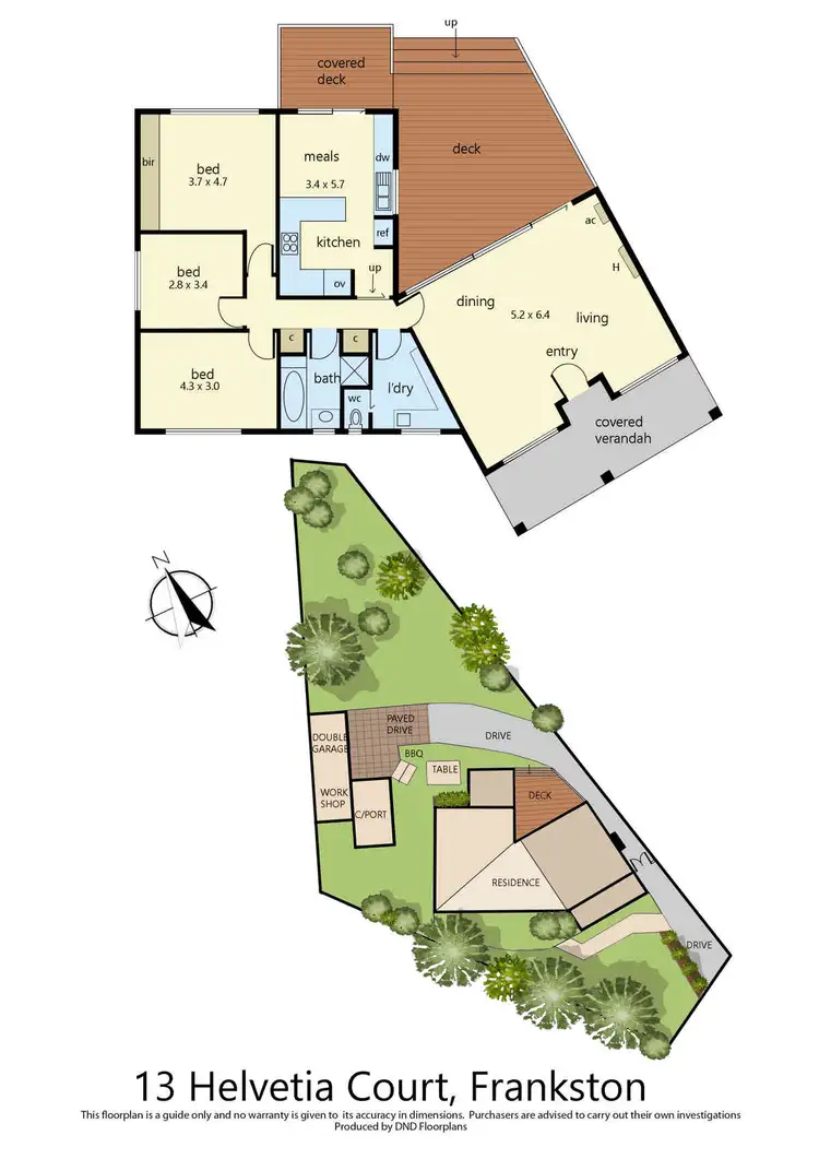 Floorplan of Homely house listing, 13 Helvetia Court, Frankston VIC 3199