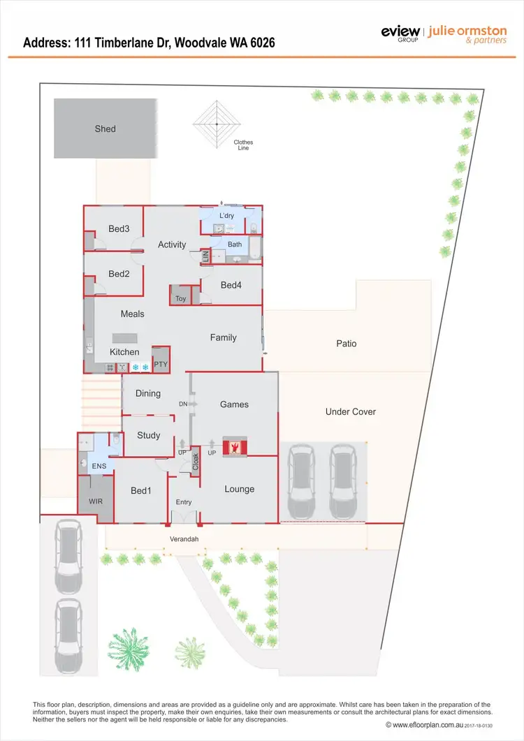 Floorplan of Homely house listing, 111 Timberlane Drive, Woodvale WA 6026