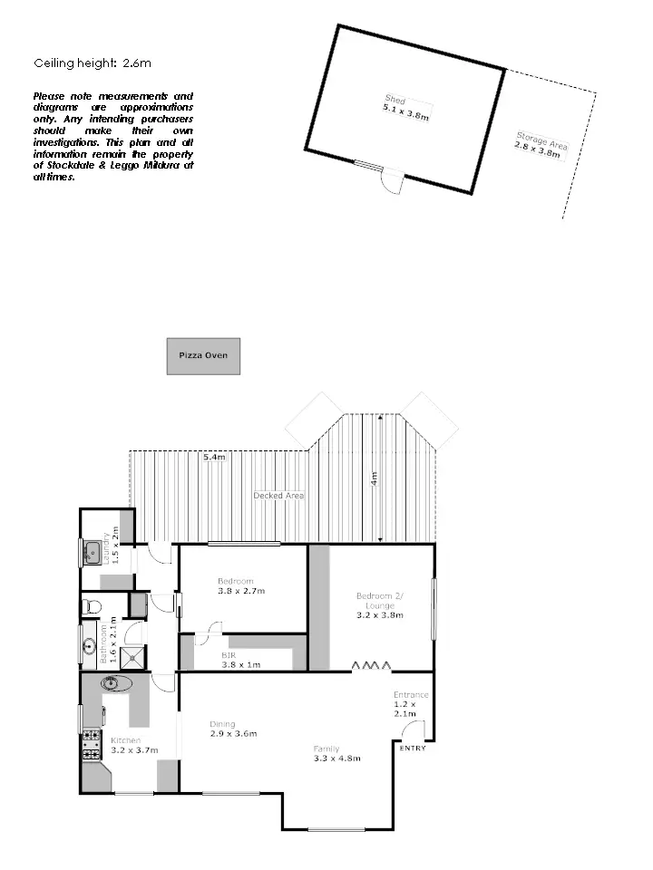 Floorplan of Homely house listing, 1 Murray Court, Red Cliffs VIC 3496