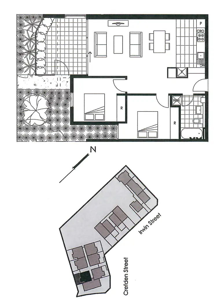 Floorplan of Homely apartment listing, 3/6 Crefden St, Maidstone VIC 3012