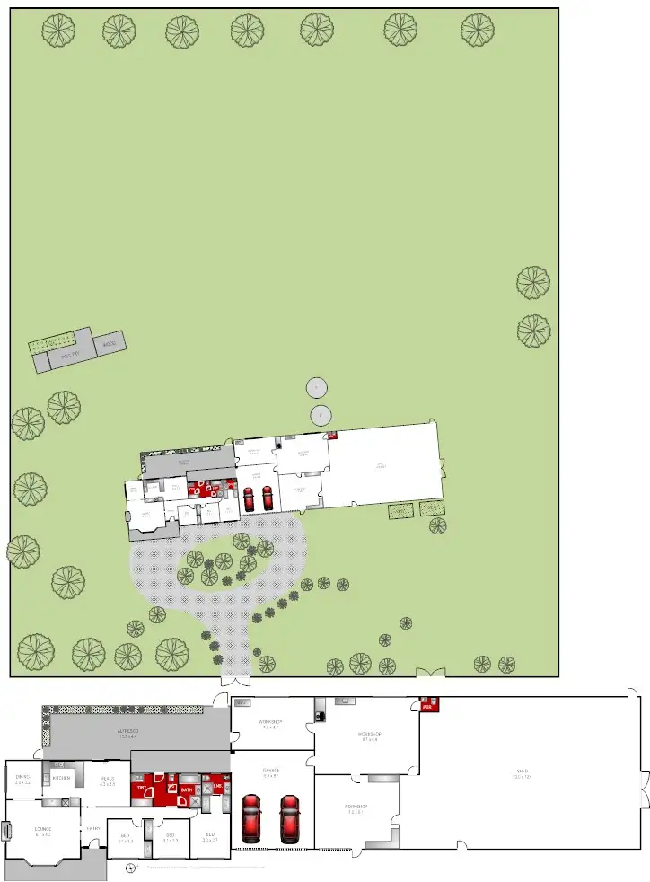 Floorplan of Homely house listing, 27 Steddy Road, Lethbridge VIC 3332
