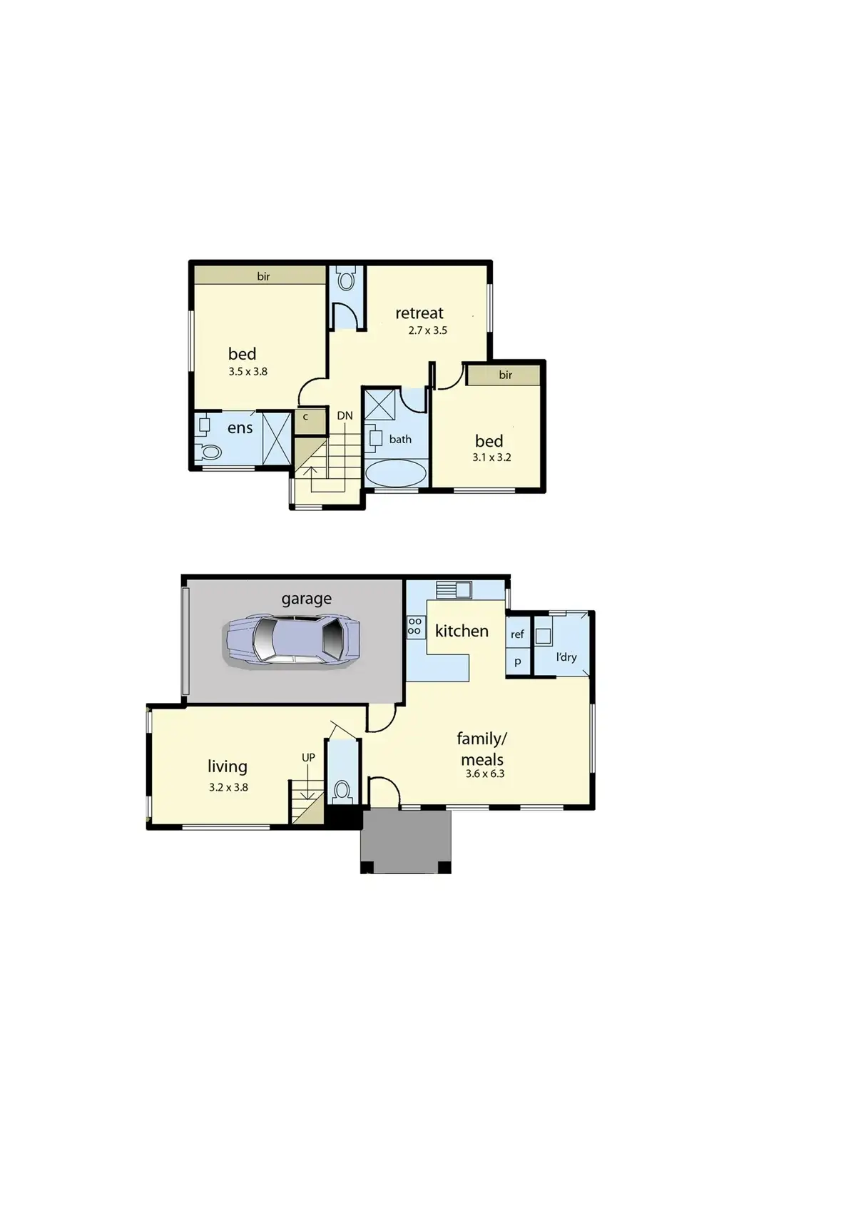 Floorplan of Homely townhouse listing, 8/110-112 Frawley Road, Hallam VIC 3803
