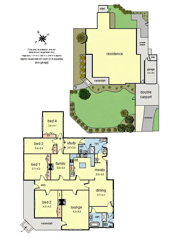 Floorplan of Homely house listing, 21 Ervin Road, Kilsyth VIC 3137