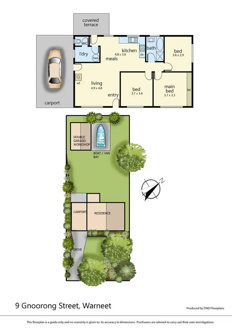 Floorplan of Homely house listing, 9 Gnoorong Street, Warneet VIC 3980