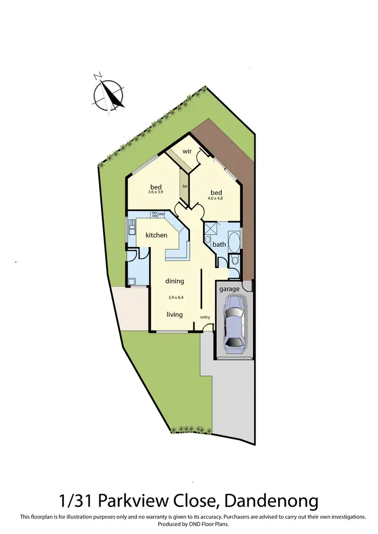 Floorplan of Homely villa listing, 1/31 Parkview Close, Dandenong VIC 3175