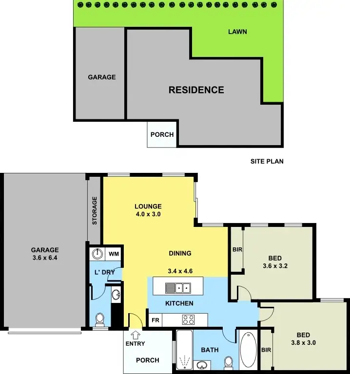 Floorplan of Homely unit listing, 3/58 Hilda Street, Glenroy VIC 3046