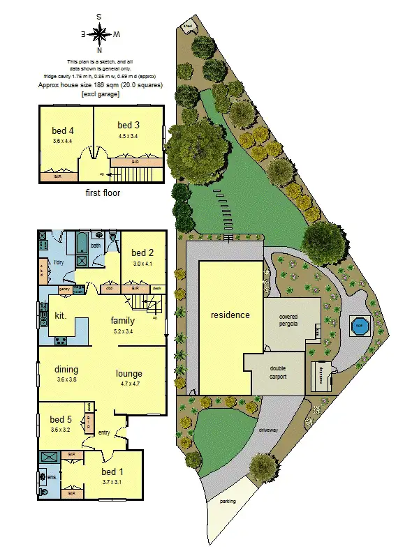 Floorplan of Homely house listing, 8 Karabeal Court, Montrose VIC 3765