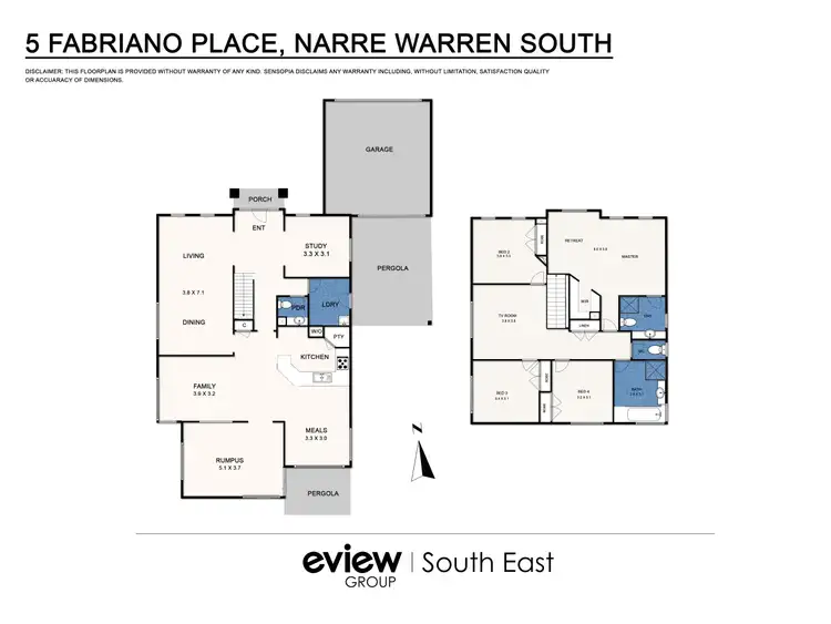 Floorplan of Homely house listing, 5 Fabriano Place, Narre Warren South VIC 3805