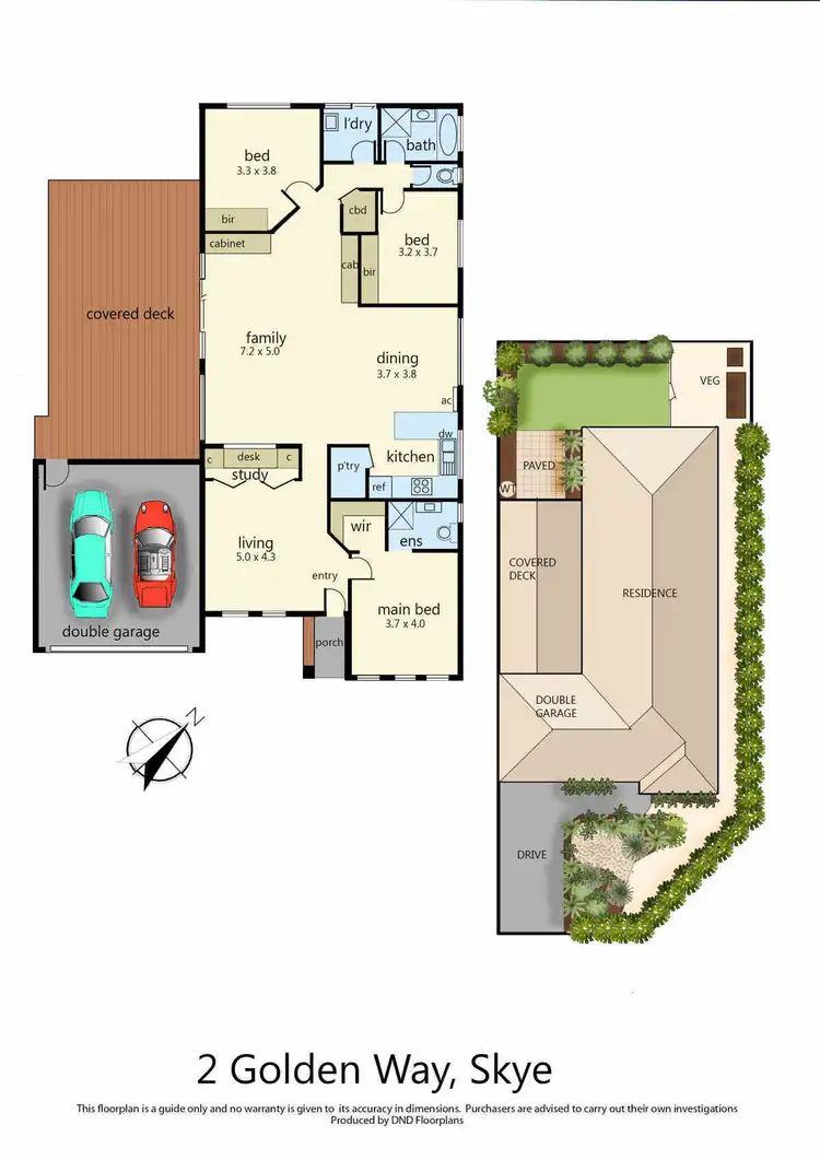 Floorplan of Homely house listing, 2 Golden Way, Skye VIC 3977