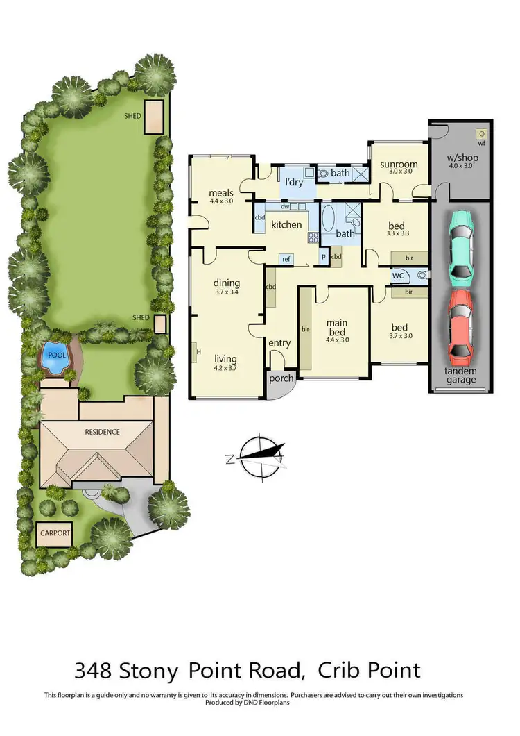 Floorplan of Homely house listing, 348 Stony Point Road, Crib Point VIC 3919
