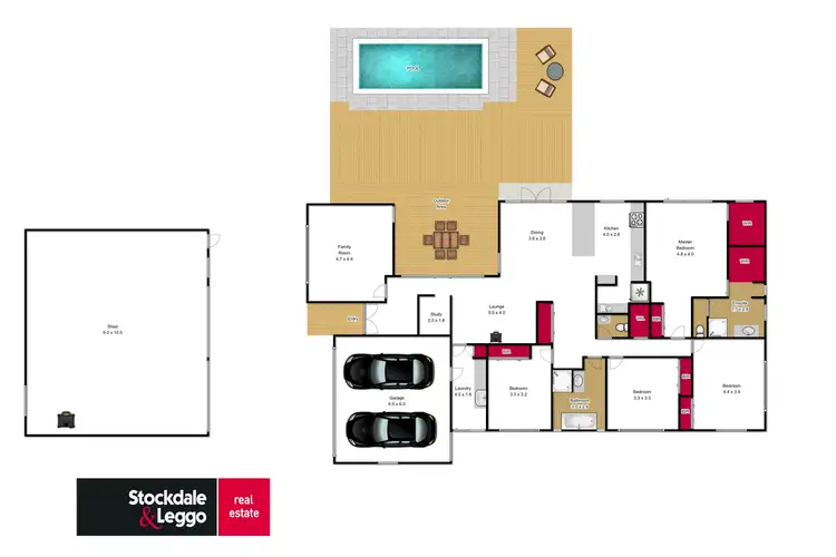 Floorplan of Homely house listing, 39 Raesowna Rise, Hazelwood North VIC 3840