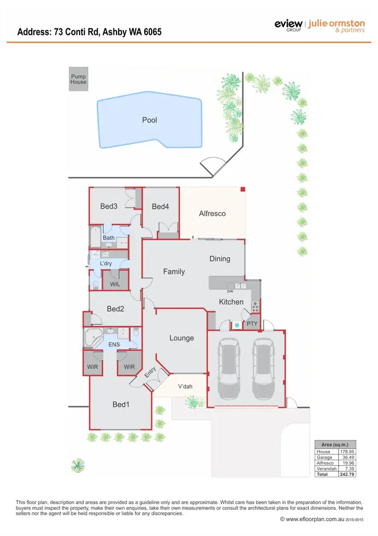 Floorplan of Homely land listing, 73 Conti Road, Ashby WA 6065