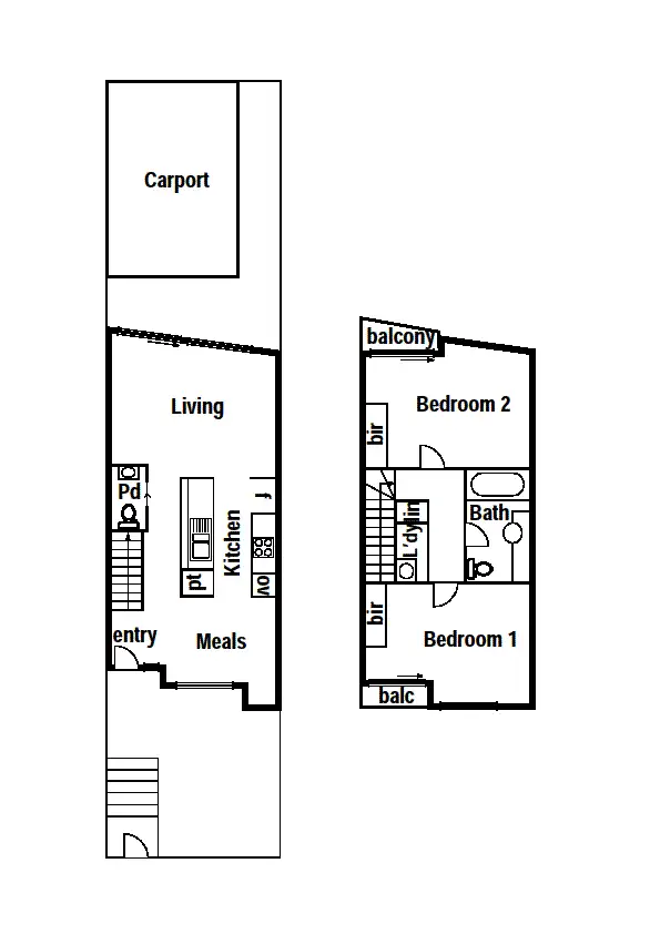 Floorplan of Homely townhouse listing, 6/70 Grange Boulevard, Bundoora VIC 3083