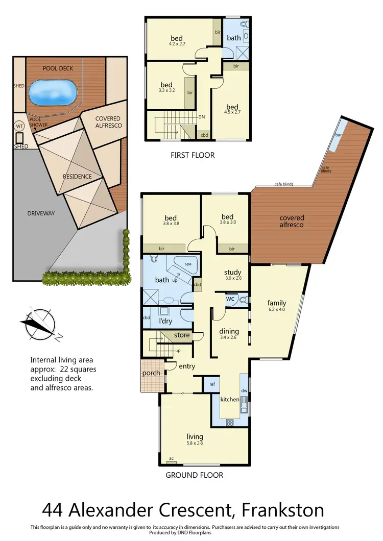 Floorplan of Homely house listing, 44 Alexander Crescent, Frankston VIC 3199