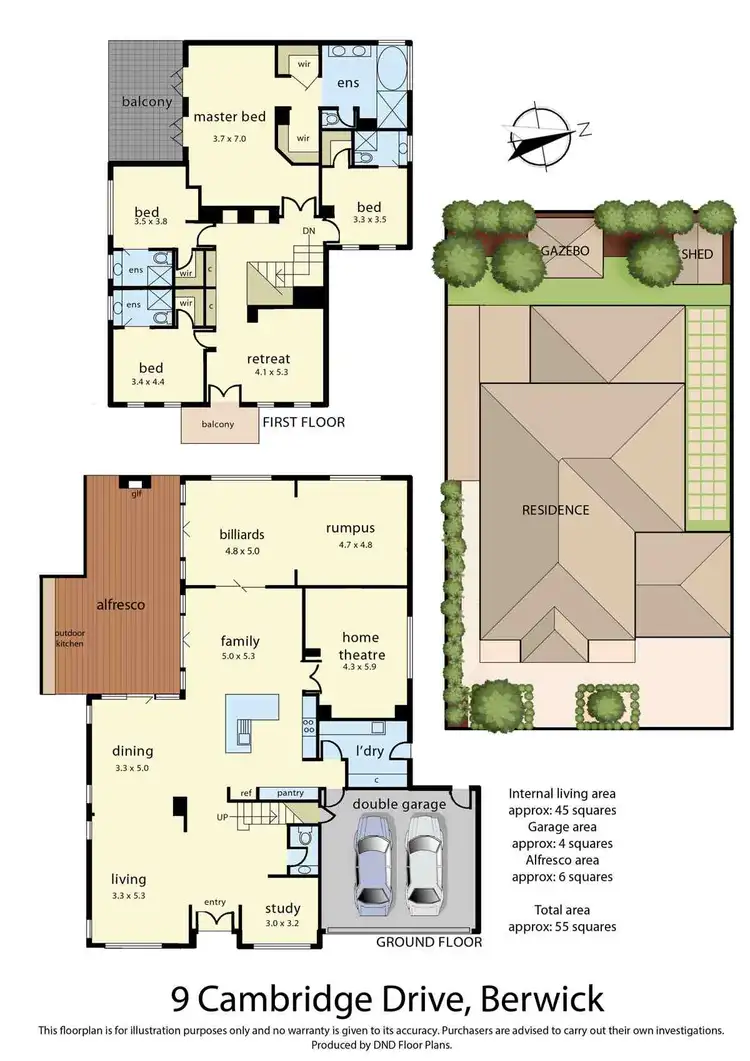 Floorplan of Homely house listing, 9 Cambridge Drive, Berwick VIC 3806