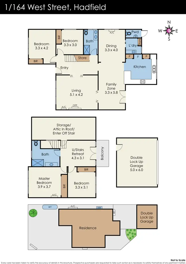 Floorplan of Homely townhouse listing, 1/164 West Street (Glenroy), Hadfield VIC 3046