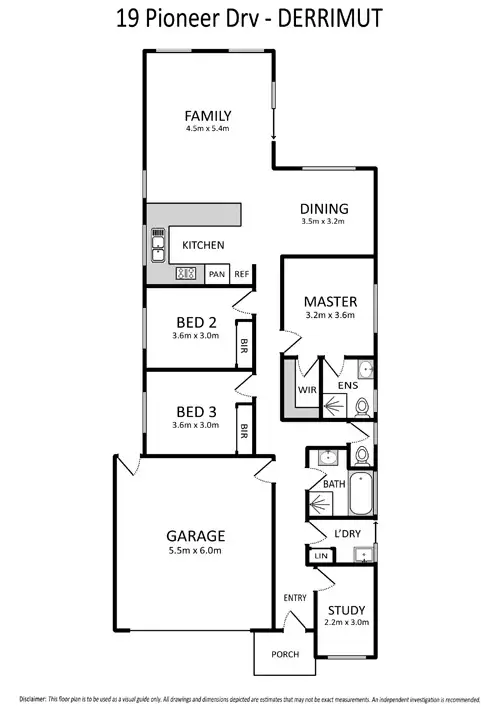 Floorplan of Homely house listing, 19 Pioneer Drive, Deer Park VIC 3023