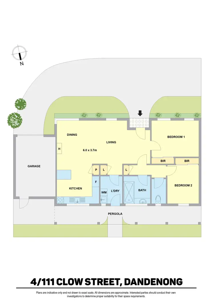 Floorplan of Homely unit listing, Unit 4/111 Clow Street, Dandenong VIC 3175