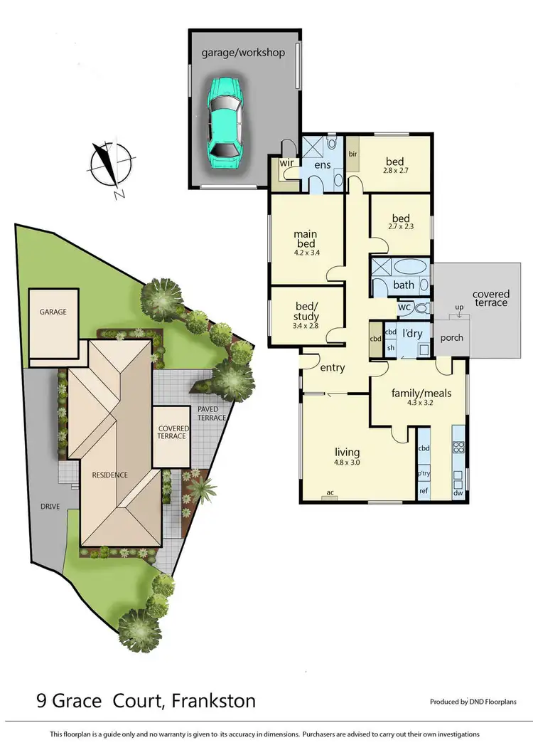 Floorplan of Homely house listing, 9 Grace Court, Frankston VIC 3199