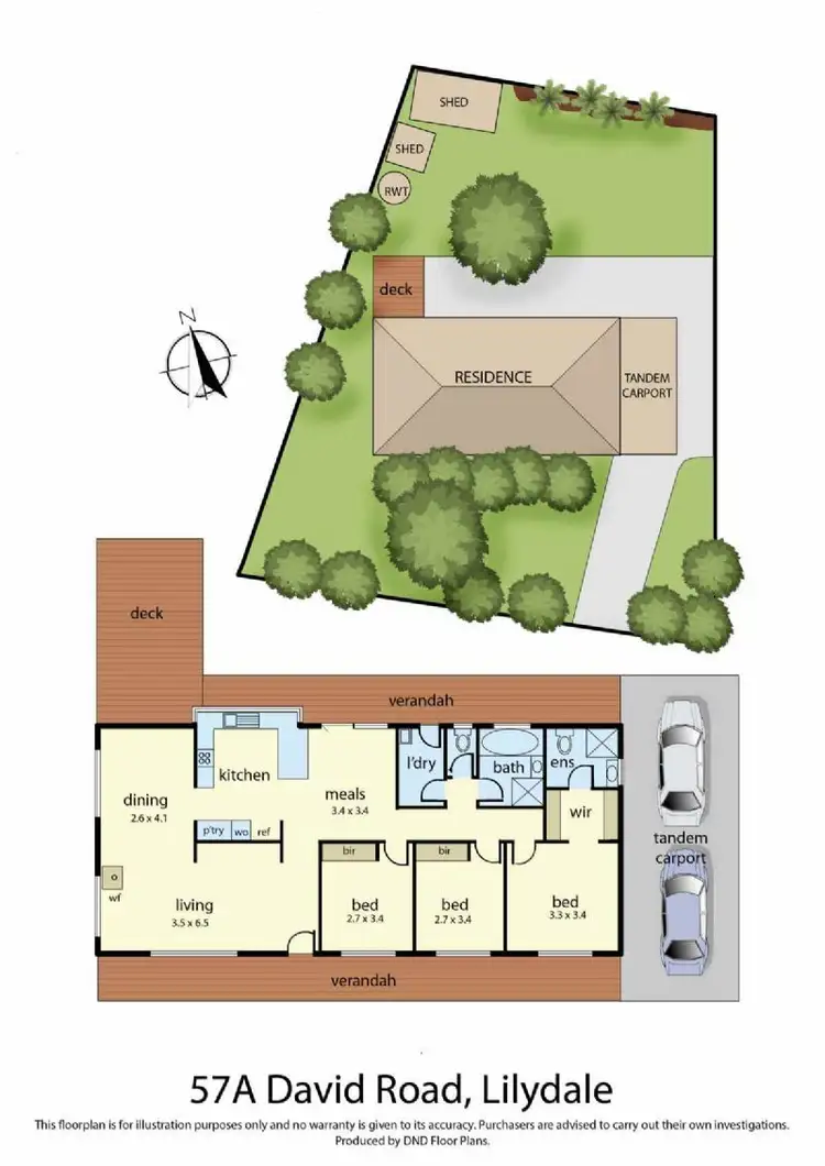 Floorplan of Homely house listing, 57A David Road, Lilydale VIC 3140