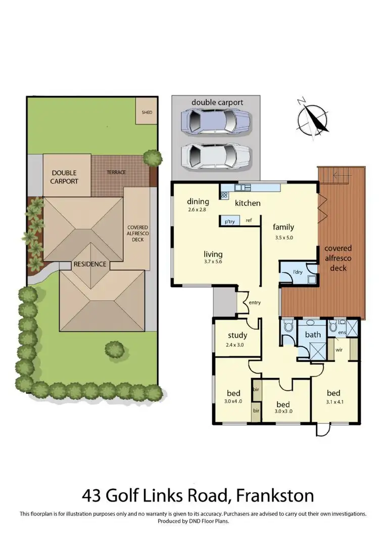 Floorplan of Homely house listing, 43 Golf Links Road, Frankston VIC 3199