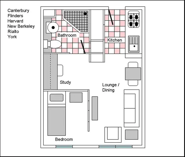 Floorplan of Homely apartment listing, 4121/550-570 Lygon Street, Carlton VIC 3053