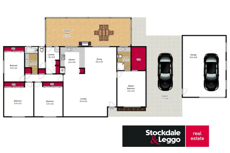 Floorplan of Homely house listing, 6 Waratah Drive, Morwell VIC 3840