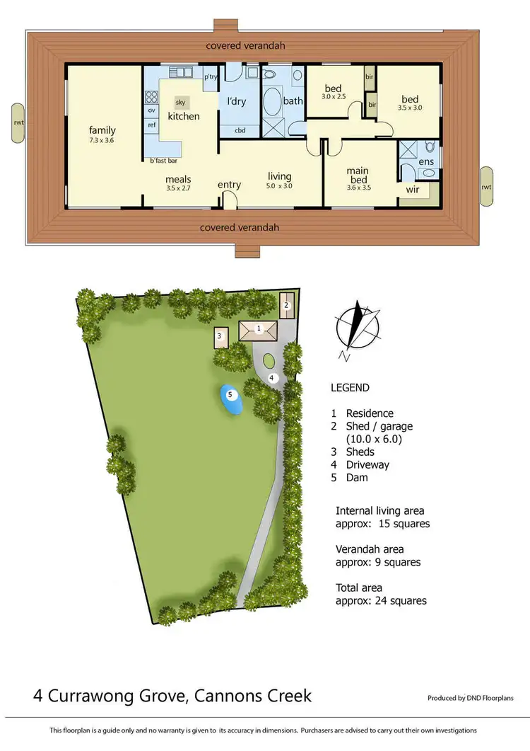 Floorplan of Homely house listing, 4 Currawong Grove, Cannons Creek VIC 3977