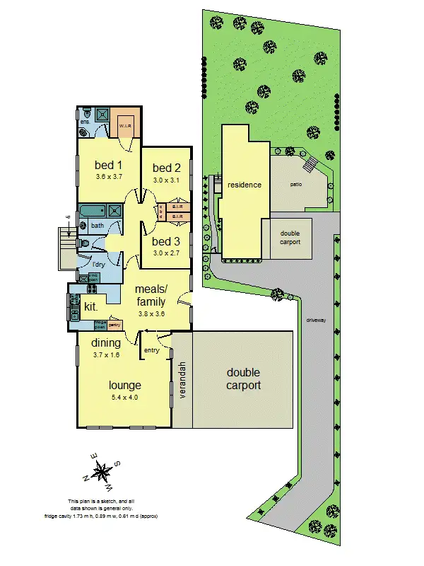 Floorplan of Homely house listing, 64 Fairview Avenue, Croydon North VIC 3136