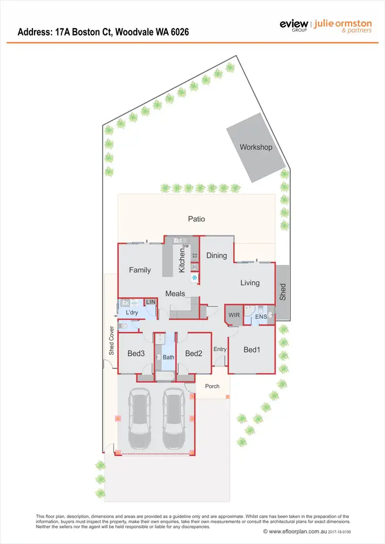 Floorplan of Homely house listing, 17A Boston Court, Woodvale WA 6026