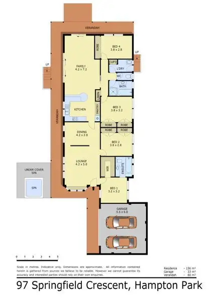 Floorplan of Homely house listing, 97 Springfield Crescent, Hampton Park VIC 3976