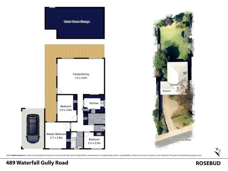 Floorplan of Homely land listing, 489 Waterfall Gully Road, Rosebud VIC 3939