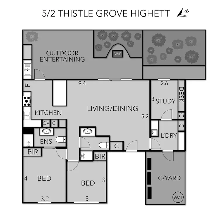Floorplan of Homely apartment listing, 5/2 Thistle Grove, Highett VIC 3190
