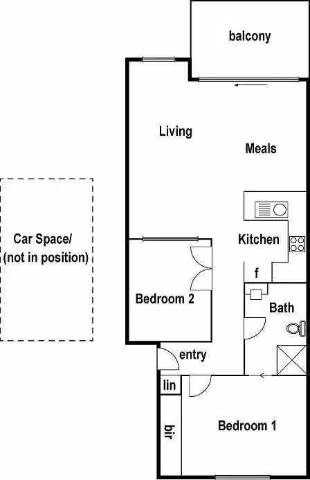Floorplan of Homely apartment listing, 16/40 Young Street, Moonee Ponds VIC 3039