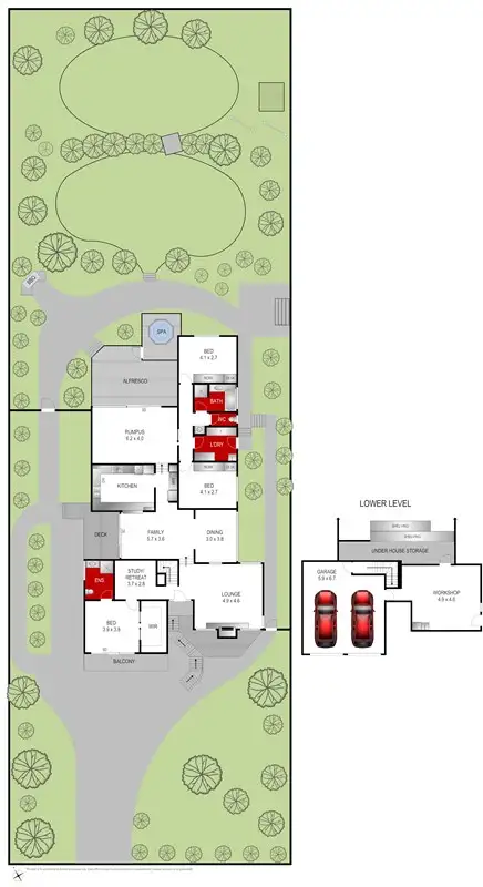 Floorplan of Homely house listing, 8 Hargrave Crescent, Wandana Heights VIC 3216