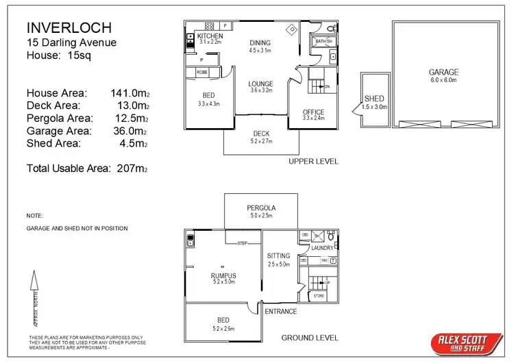 Floorplan of Homely house listing, 15 Darling Avenue, Inverloch VIC 3996