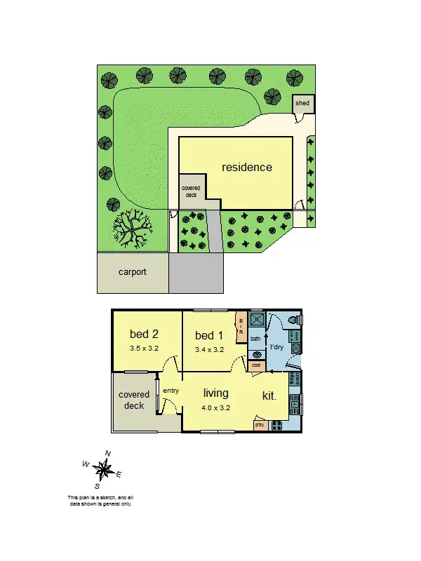 Floorplan of Homely unit listing, 23A Urana Street, Kilsyth VIC 3137