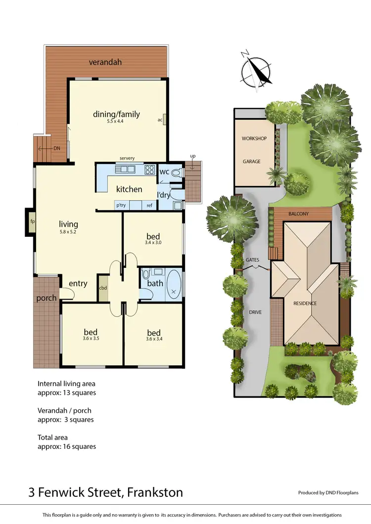Floorplan of Homely house listing, 3 Fenwick Street, Frankston VIC 3199
