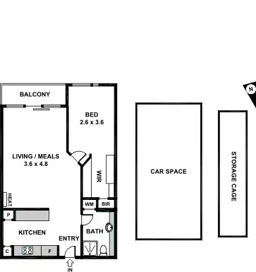 Floorplan of Homely apartment listing, 904/1 Bouverie Street, Carlton VIC 3053