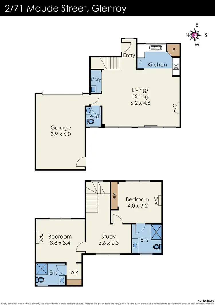 Floorplan of Homely townhouse listing, 2/71 Maude Avenue, Glenroy VIC 3046