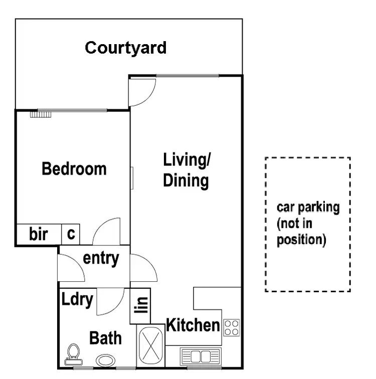Floorplan of Homely unit listing, 3/1 Gilbertson Street, Essendon VIC 3040