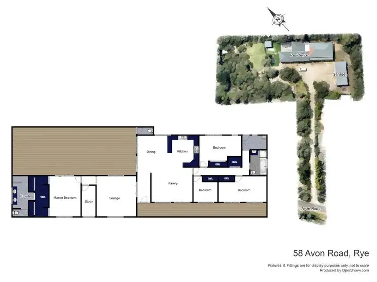 Floorplan of Homely house listing, 58 Avon Road, Rye VIC 3941